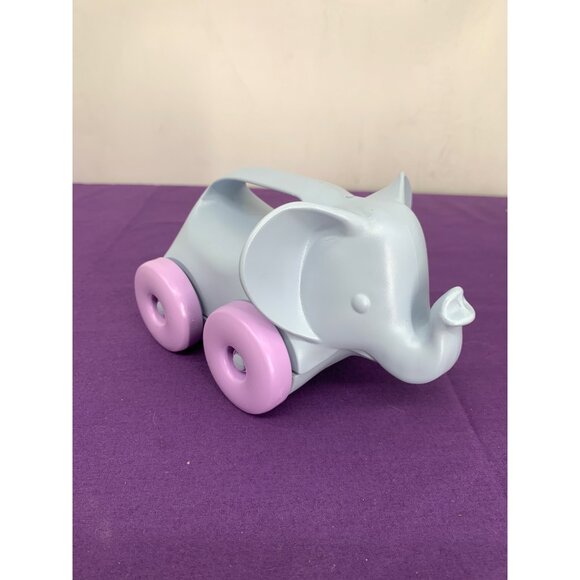 Green Toys Purple Elephant on Wheels USA Recycled Materials Rolling Toddler Toy - Picture 1 of 7